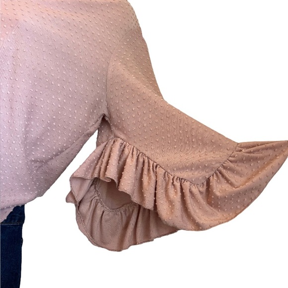 WILLOW & ROOT BLUSH BELL SLEEVE TOP - Picture 5 of 6